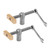 DuBois 51059 Bench Dog Clamps | Low-Profile Workbench Angle Adjustable Screw Clamp Stoppers, 2 PK - POWERTEC Woodworking Tools & Accessories