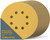 44206G-50-P2 6" 8 Hole 60 Grit Hook and Loop Sanding Discs - Gold, 100PK