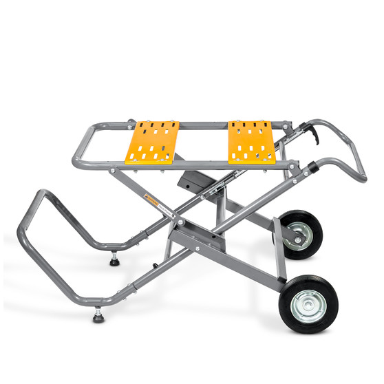 POWERTEC Table Saw Stand with 8-Inch Jobsite Wheels, Upright Folding Design, 330Lbs Load Capacity, Multiple Adjustable Mounting Options MT4009 02