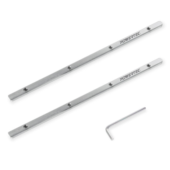 POWERTEC 71358 Track Saw Guide Rail Connector Set for Festool, Makita, DeWalt, and Triton