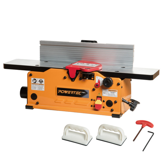 POWERTEC PRO 6-Inch Benchtop Jointer - 10-Amp, 2-Blade Wood Jointer for Woodworking with Adjustable Fence and Dust Port (BJ603)-01