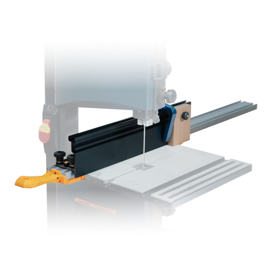 POWERTEC 24" Straight Edge Guide Clamp with 16" x 3-1/2" Band Saw Fence - Resaw Fence System for Bandsaw Table and Drill Press (72145)01