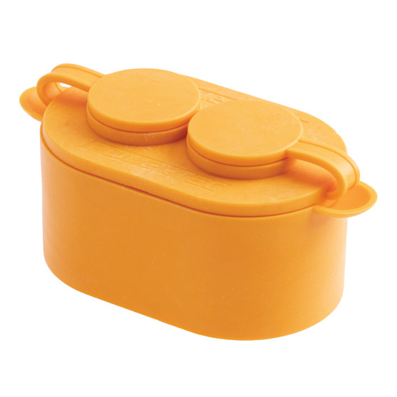 POWERTEC Sealable Glue Keeper, Airtight Silicone Wood Glue Container with Drip-Back Brush Storage, Non-Stick Easy-Clean Glue Pot for Woodworking, 1 PK (72299) 1