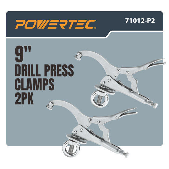 Adjustable Drill Press Table Slot Clamps with Swivel Pads and Forged D-Rings for Woodworking and Metalworking 01