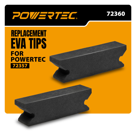 POWERTEC Replacement EVA Tips for Push Stick, 2-Pack (72360)
Reversible High-Density EVA Replacement Tips for POWERTEC 72357 Replaceable Push Stick 1