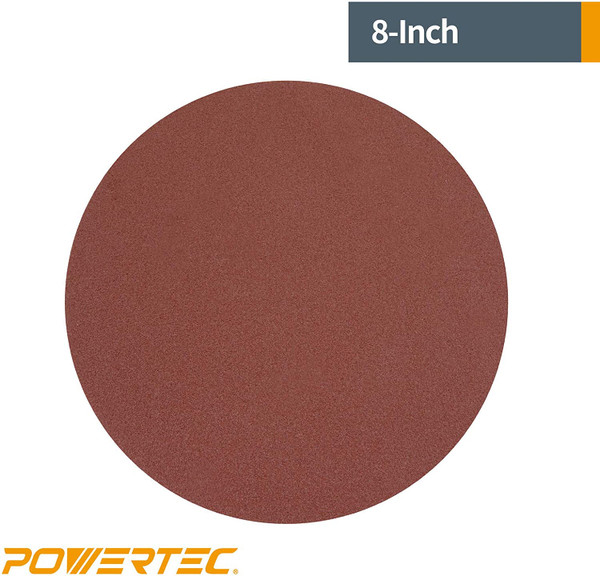 PSA Sanding Disc 8 Inch Aluminum Oxide Grits Assortment | POWERTEC Woodwork Sand, Abrasive Tools & Accessories Wholesaler01