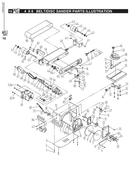 KEY#76 BD4600076 Belt Cover