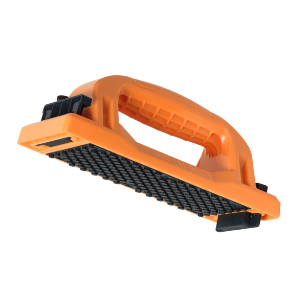 POWERTEC Grab Push Block with Retractable Holder, Anti-Slip Pad & Offset Handle for Improves Control. Ideal for Table Saws, Router Tables, Band Saws, Jointers & Fence Systems (71794)
