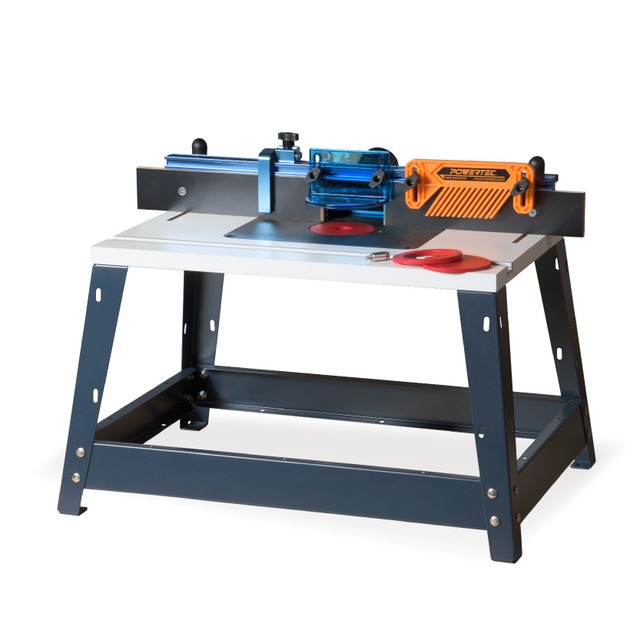 Bench Top Router Table and Fence Set | POWERTEC 71402 Woodwork Routing ...