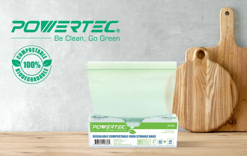 Be Clean, Go Green-Compostable Food Storage Bags