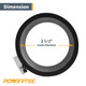 Dewalt Router 2 PCS 2.5 IN Dust Control Flex Hose Cuff 70148 Connector Ports Fit For 2-1/2 Dust Collection Hose With 4 Stainless Steel Clamps Dust Collector Accessories Dewalt Router 2 PCS 2.5 IN Dust Control Flex Hose Cuff 70148 Connector Ports Fit For 2-1/2 Dust Collection Hose With 4 Stainless Steel Clamps Dust Collector Accessories