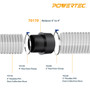Reducer 5" to 4" for Hose, Pipe Connection, Saw Dust Collection System | POWERTEC Saw Dust Collection Accessories Wholesaler04