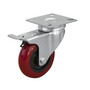 Swivel Double Lock Polyurethane Plate Caster, 3" | POWERTEC Caster, Roller Wholesaler, High Quality with Best Price01
