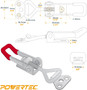 Pull-Action Latch Toggle Clamp, 220 lbs Capacity, 4001 | POWERTEC - Amazon Top Rating Woodworking Clamps & Vises Seller05