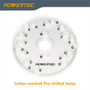 Universal Router Base Plate, Clear Acrylic, 6-1/2" | POWERTEC Woodwork Routing Tools & Accessories02