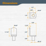 Nickel L-Shaped Bracket Style Shelf Pins 1/4" - 50PK | POWERTEC Woodworking Accessories Wholesaler04