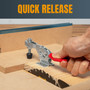Horizontal Quick-Release Toggle Clamp, 300 lbs Capacity, 201B, 4 Pack | POWERTEC Woodworking Accessories Wholesaler01