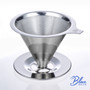 Blue Brew BB1020 Stainless Steel Double Filtered Pour Over Coffee Dripper