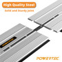 POWERTEC 71358 Track Saw Guide Rail Connector Set for Festool, Makita, DeWalt, and Triton
