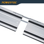 POWERTEC 71358 Track Saw Guide Rail Connector Set for Festool, Makita, DeWalt, and Triton