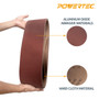 6" x 48" Aluminum Oxide Sanding Belt Grit 60, 80,120,150, 180, 240, 400 Assortment   | POWERTEC Woodwork Sanding Abrasive Accessories Wholesaler02