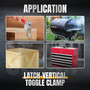 Vertical Latch-Action Toggle Clamp, 1000 lbs Capacity | POWERTEC - Amazon Top Rating Woodworking Toggle Clamp Seller04
