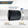 Pipe Hose Adapter for Workshop Dust Collection Fittings, 4 Inch-POWERTEC | Wood Dust Management working Tools & Accessories Wholesale 03