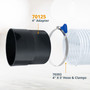 Pipe Hose Adapter for Workshop Dust Collection Fittings, 4 Inch-POWERTEC | Wood Dust Management working Tools & Accessories Wholesale 04