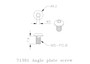 YMG71SC Angle Plate Screw for 71142 / 71143 / 71391 Miter Gauges, M5-P0.8, 1PK