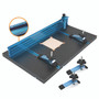 Drill Press Table 14 x 24" w/Complete Aluminum Multi T-Track Fence System | POWERTEC Woodwork Drilling Tools & Accessories01