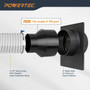 4 Inch to 2-1/2 Inch Tapered Adapter Saw Dust Collection Reducer Fitting | POWERTEC Saw Dust Collection Accessories Wholesaler02