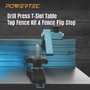 Woodworking Fence Kit for T-Slot Drill Press Table Tops | POWERTEC Woodwork Drilling Tools & Accessories06