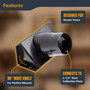 Router Table Dust Port-Saw Dust Collection Hose 2-1/2" Connector | POWERTEC Saw Dust Collection Accessories Wholesaler01