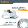 M12 Serrated Flange Hex Lock Nuts, 25PK | POWERTEC Cabinet Hardware, Shelf Hardware Accessories Wholesaler04