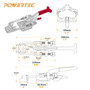 Adjustable Latch-Action U Bolt Self-locking Toggle Clamps, 700 lbs Capacity, 431, 2PK | POWERTEC Woodworking Accessories Wholesaler02