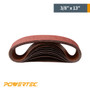 3/8" x 13" Aluminum Oxide Sanding Belt, 100 Grit-10 pcs | POWERTEC Woodwork Sanding Abrasive Accessories Wholesaler03
