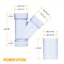 POWERTEC 70320 2-1/2" ID Y Fitting w/ Built-In Coupler and 2-1/2"OD Splice 