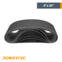 POWERTEC-4" x 36" Silicon Carbide Sanding Belts, Assorted 1 Each of 120/240/400/600/800/1000, 6PK03