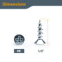 Phillips Flat Head #8 Deep Wood Screws Zinc Screw 1/2", 5/8", 3/4"  | POWERTEC - Amazon Top Rating Wood Screw Supplies Wholesaler03