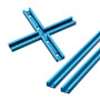 71712 Double-Cut Profile Universal T-Track with Predrilled Mounting Holes with Intersection Kit, 36 Inch