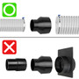 Cone Reducer 4" to 2-1/2" For Saw Dust Collection System | POWERTEC Saw Dust Collection Accessories Wholesaler04