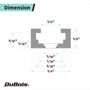 DuBois Double-Cut Profile Universal T-Track with Predrilled Mounting Holes 4PK 24" 36" 48 Inch | POWERTEC-Woodworking Tools & Accessories02