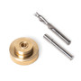 71729 Solid Brass Inlay Set, 1/4" D, 3/4" Cutting Length, 1/4 Shank, 2-1/2 Overall Length - POWERTEC Woodworking Tools & Accessories-01