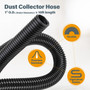 70356 10' Dust Collection Hose with 2 Fittings Plus 1 Quick Connector