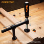 71772 180° Screw Clamp, Fits 3/4" Bench Dog Holes, 1 PK - POWERTEC Woodworking Tools & Accessories