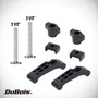 DuBois 51061 T Track Mini Hold Down Clamps Woodworking Series, 3-21/64" x 1-5/32" CNC Router Clamp, 2PK (51061)