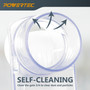 POWERTEC 2-1/2" Blast Gate, Clog Resistant & Anti Gap Tapered ABS Plastic Fitting for Dust Collector, Dust Collection Fittings, Dust Collection Hose, Shop Vac, Hose Clamp, 1PK (70372)