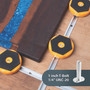 POWERTEC T Track & Work Bench Positioning Plus Work Grippers and Finishing Cone Fits 3/4" Bench Dog Hole, Bench Dog Cookies for Sanding, Routing, Finishing & Painting, 4PK (71820)