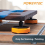 POWERTEC T Track & Work Bench Positioning Plus Work Grippers and Finishing Cone Fits 3/4" Bench Dog Hole, Bench Dog Cookies for Sanding, Routing, Finishing & Painting, 4PK (71820)