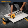 POWERTEC PRO 48" Manual Tile Cutter with Laser Guide and Transport Wheels - Cuts Ceramic, Porcelain & Glass, Large Format Tile Cutting, Aluminum Base (71981)-09